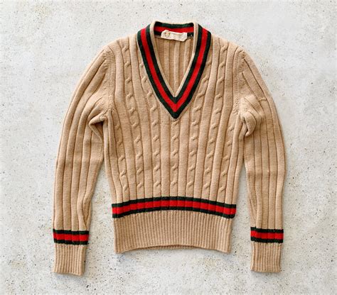 gucci v sweater|Gucci sweater vintage.